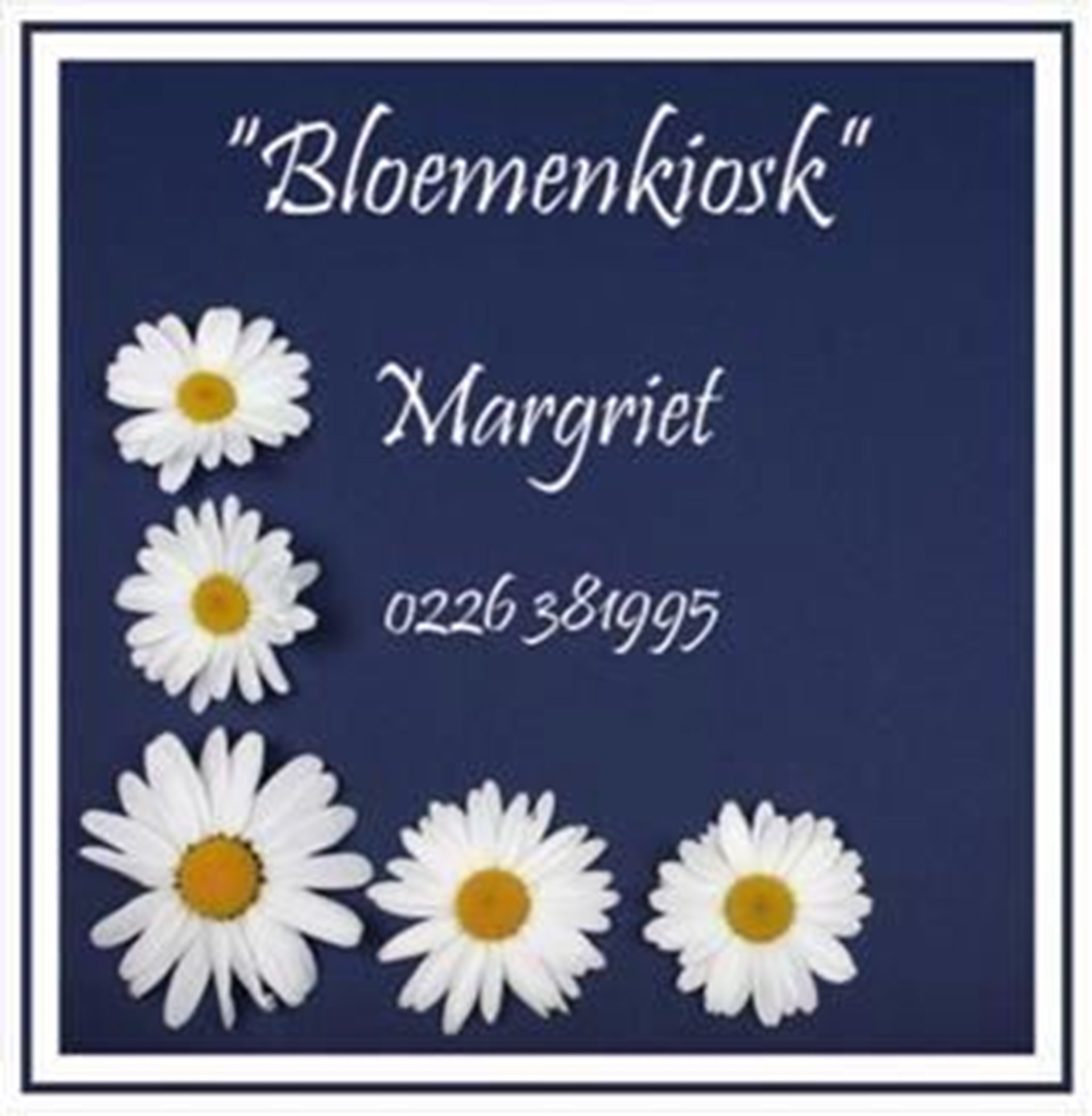 Bloemenkiosk Margriet banner